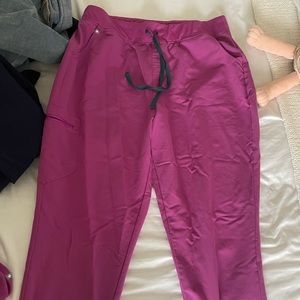 high waisted jogger scrub pants